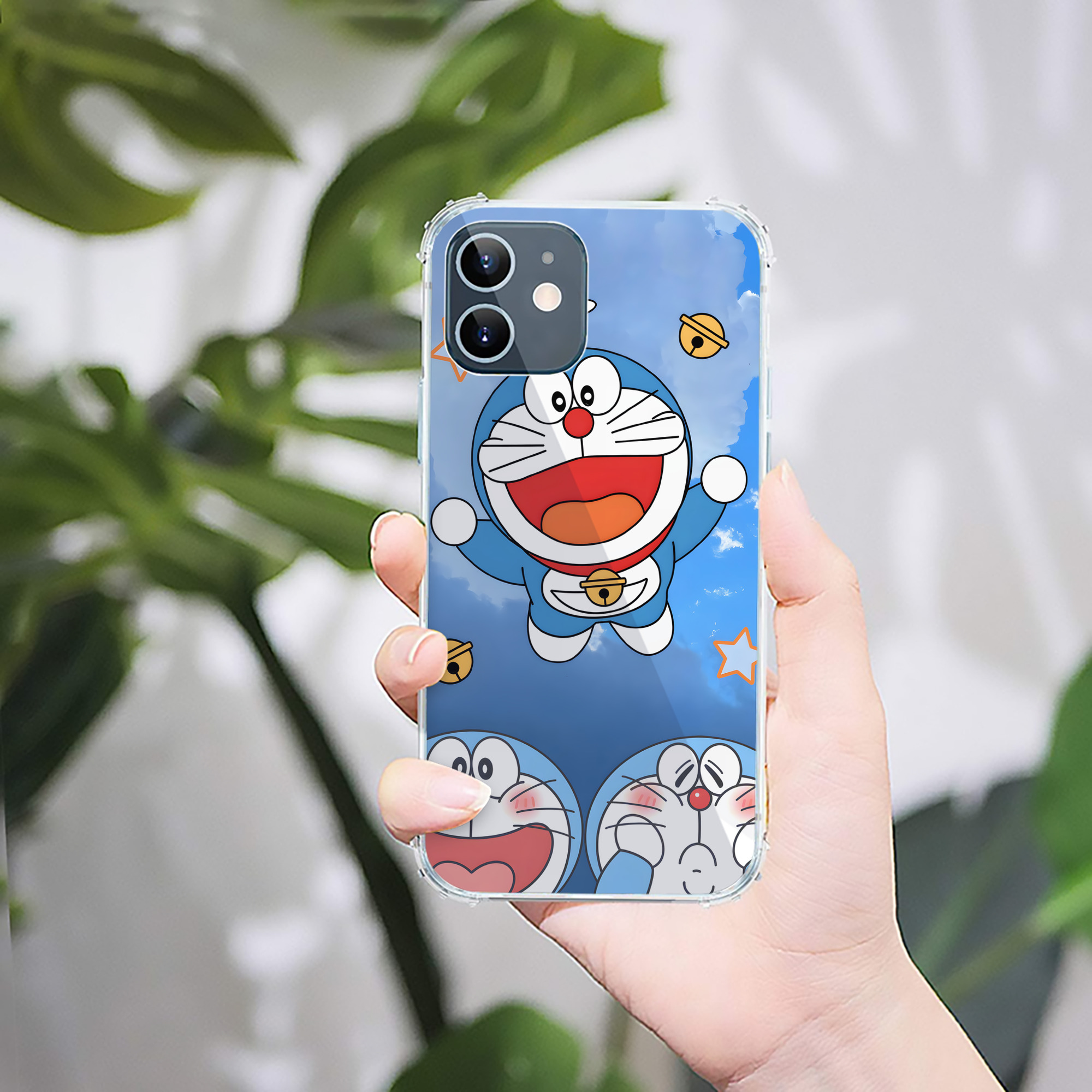 （画像用） ドラえもん Doraemon 【iPhone 12シリーズ対応】透明スマホケース（クリアソフトケース）